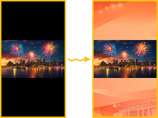 视频上下加边框效果